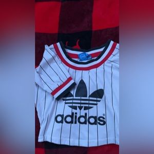 adidas cropped top Small